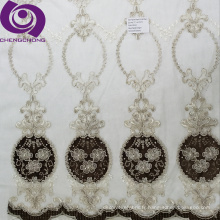 Mesh Turkey &amp; Russia rideau embrol conceptions brodery cypress vine motif de rideau transparent blanc tissu